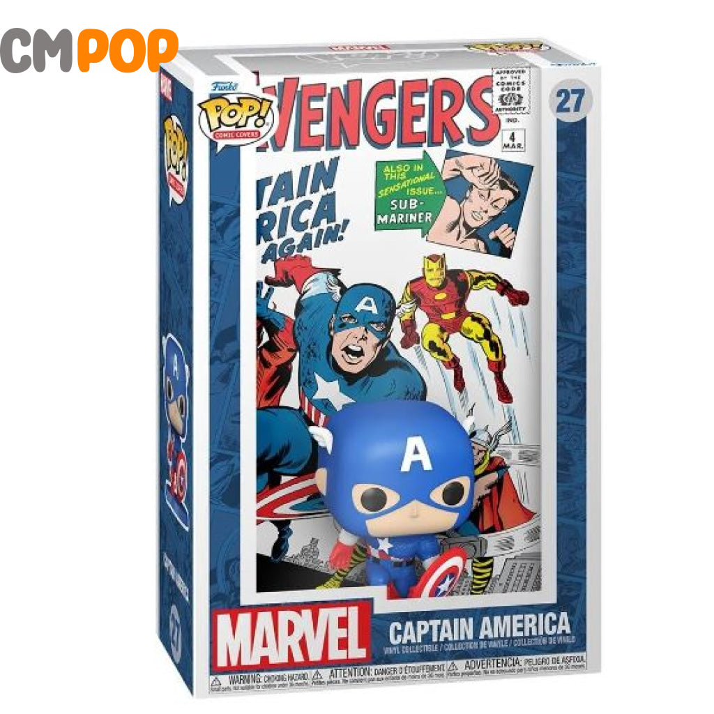 Captain America Comic Cover - #27 Funko Pop! Marvel Avengers Pop