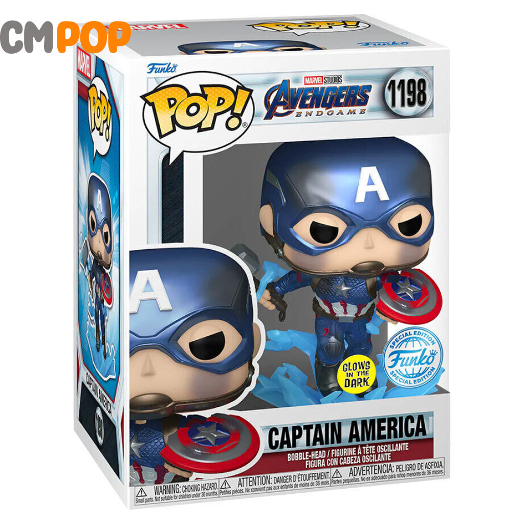 Captain America With Hammer Metallic - #573 Funko Pop! Marvel Special Edition Exclusive Pop