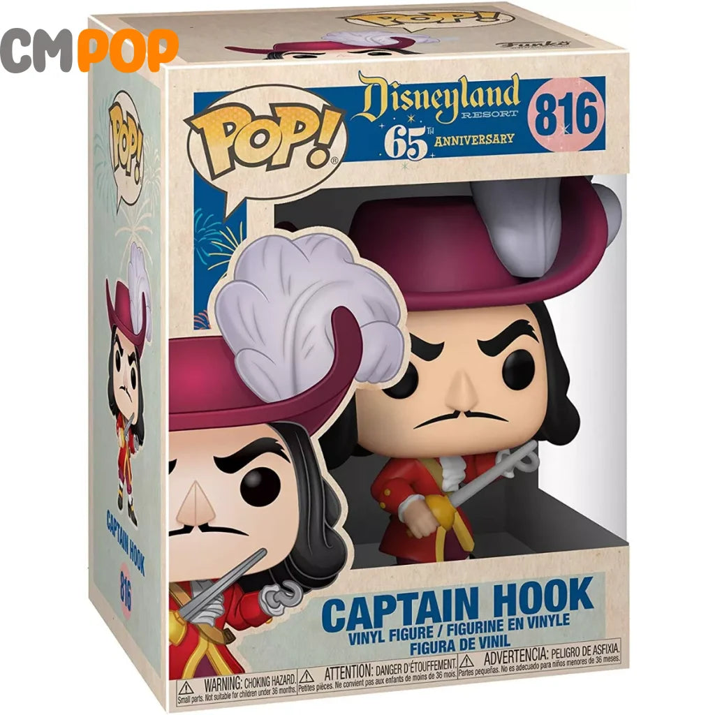 Captain Hook - #816- Funko Pop! Disney Disneyland 65Th Anniversary Pop