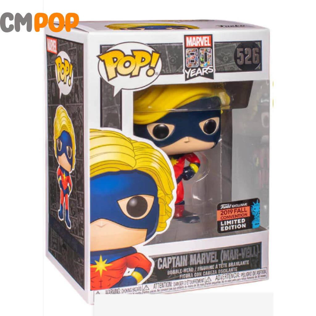 Captain Marvel (Mar-Vell) - #526 Funko Pop! 80 Years 2019 Fall Convention Limited Edition Pop