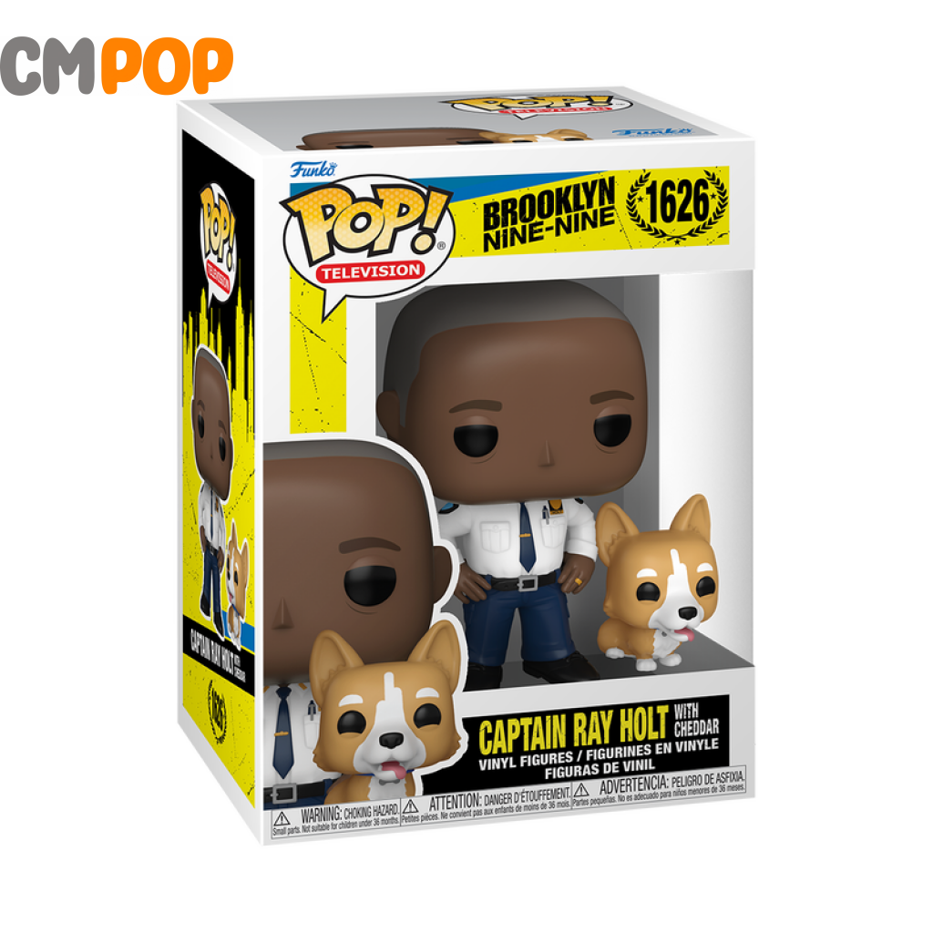 Captain Ray Holt With Cheddar - #1626 Funko Pop! Tv Brooklyn Nine 99 Pop & Buddy Pop