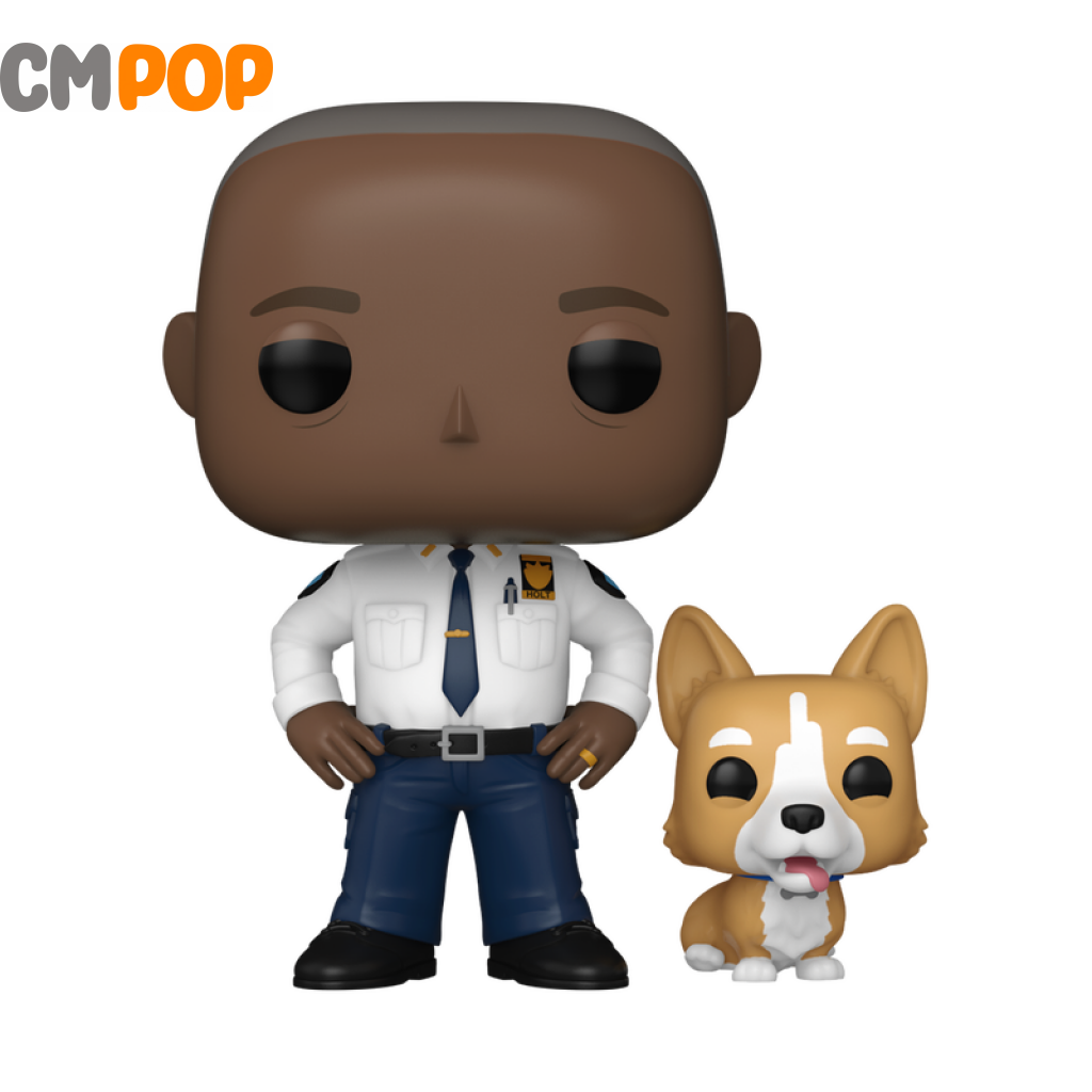 Captain Ray Holt With Cheddar - #1626 Funko Pop! Tv Brooklyn Nine 99 Pop & Buddy Pop