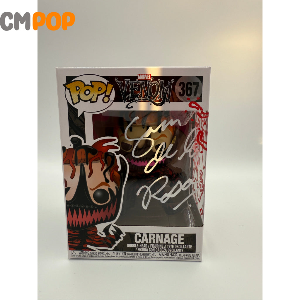 Carnage - #367 - Funko Pop! - Marvel - Venom - Signed by - Certified Pop! Funko Pop