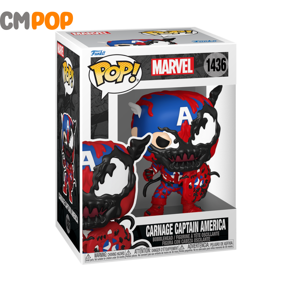 Carnage Captain America - #1436 Funko Pop! Marvel Pop