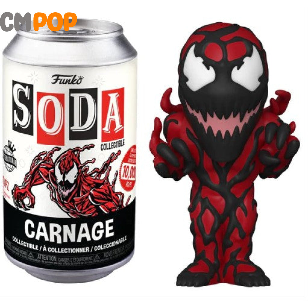 Carnage - Funko Vinyl Soda 10 000 Pieces Marvel Chance Of Chase
