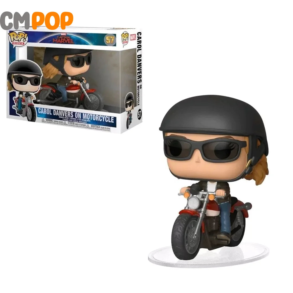 Carol Danvers On Motorcycle - #57 Funko Pop! Rides Marvel Captain Pop