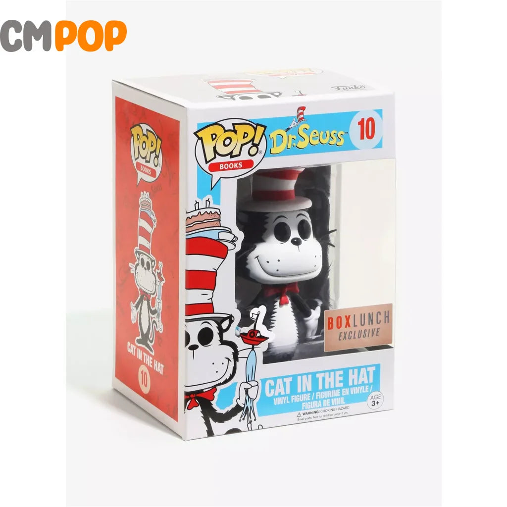 Cat In The Hat - #10 Funko Pop! Books Dr Seuss Box Lunch Exclusive Pop