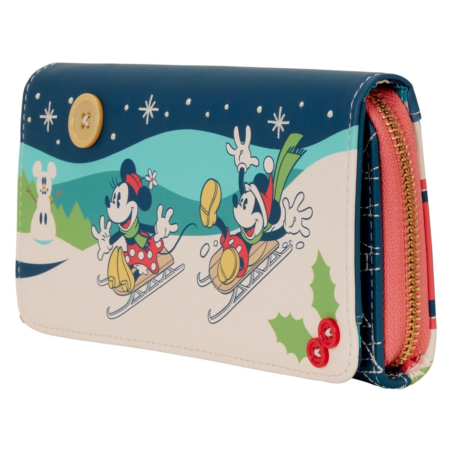 Disney Mickey and Minnie Holiday Flap Wallet – Loungefly