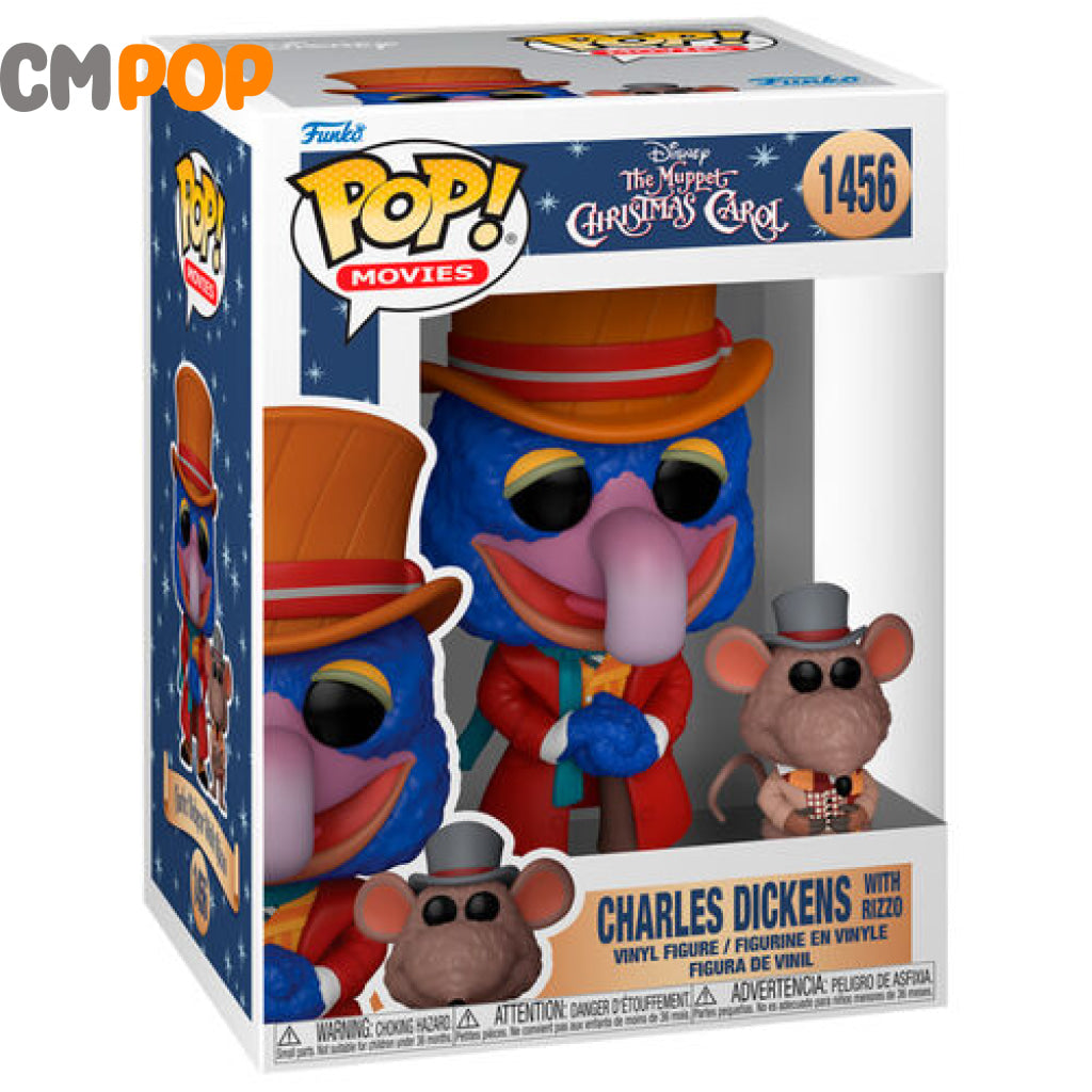 Charles Dickens With Rozzo - #1456 Funko Pop! Disney The Muppets Christmas Carol Pop