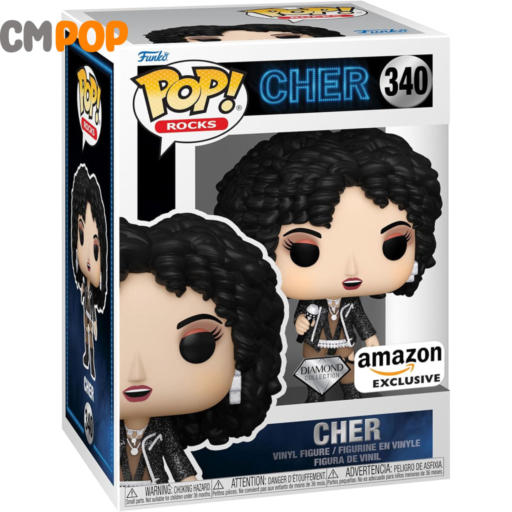 Cher- #340- Funko Pop! - Rocks Cher Diamond Collection Amazon Exclusive