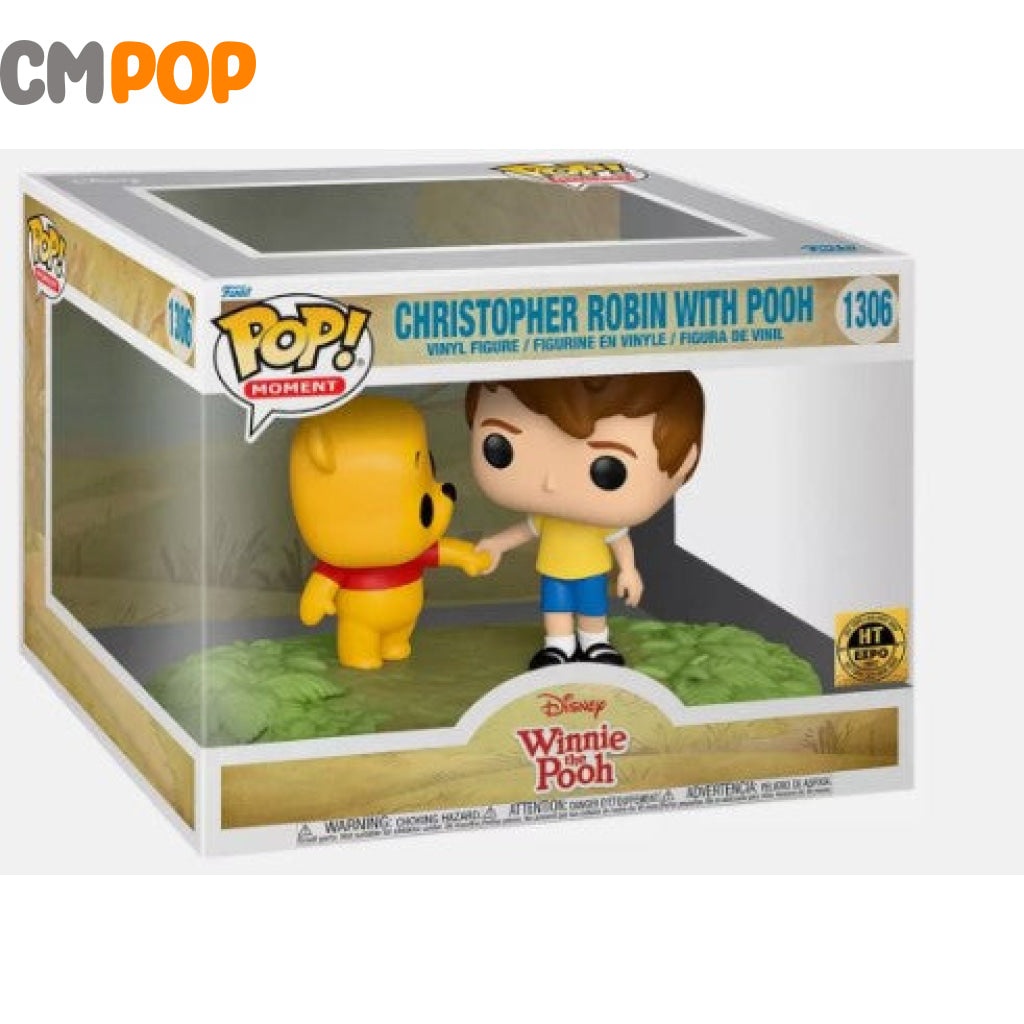 Christopher Robin With Pooh - #1306 Funko Pop! Moments Disney Winnie The Ht Expo 2022 Pop