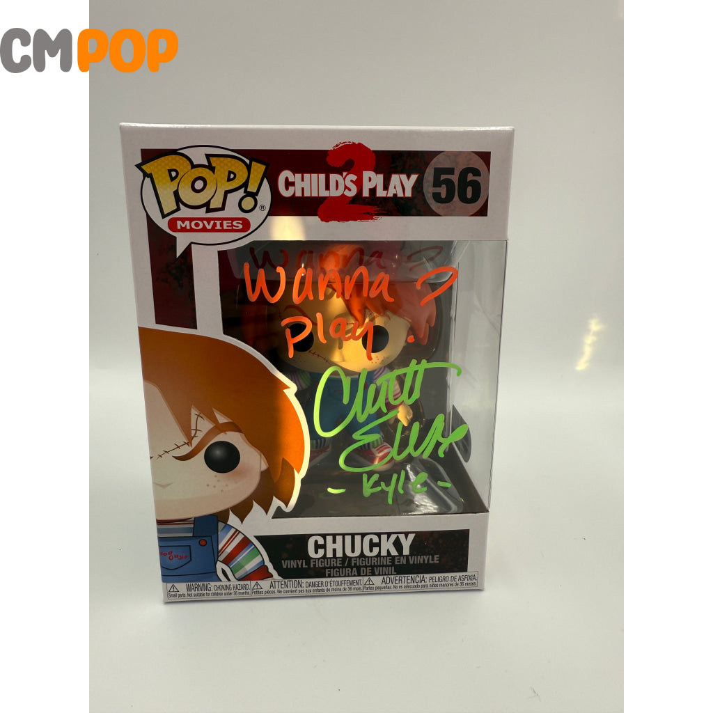 Chucky - #56 - Funko Pop! - Movies - Childs Play 2 - Signed by Christine Elise - Certified Pop! Funko Pop
