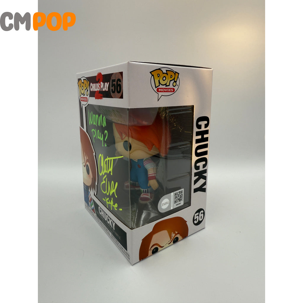 Chucky - #56 - Funko Pop! - Movies - Childs Play 2 - Signed by Christine Elsie - Certified Pop! Funko Pop