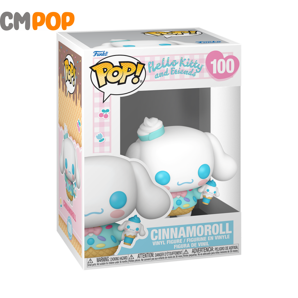 Cinnamoroll With Ice Cream - #100 Funko Pop! Hello Kitty And Friends Pop