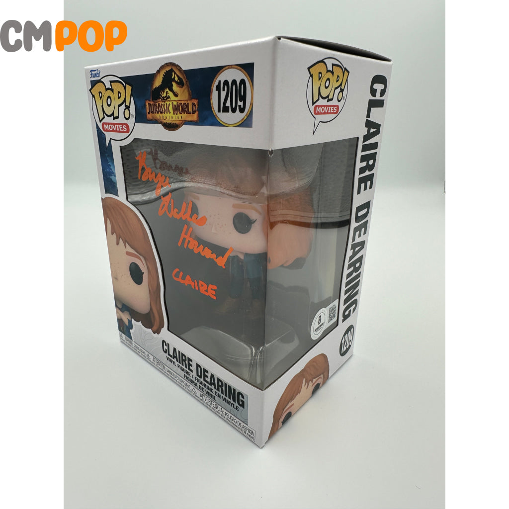 Claire Dearing - #1209 Funko Pop! Movies Jurassic World Signed By Bryce Dallas Howard Certified Pop