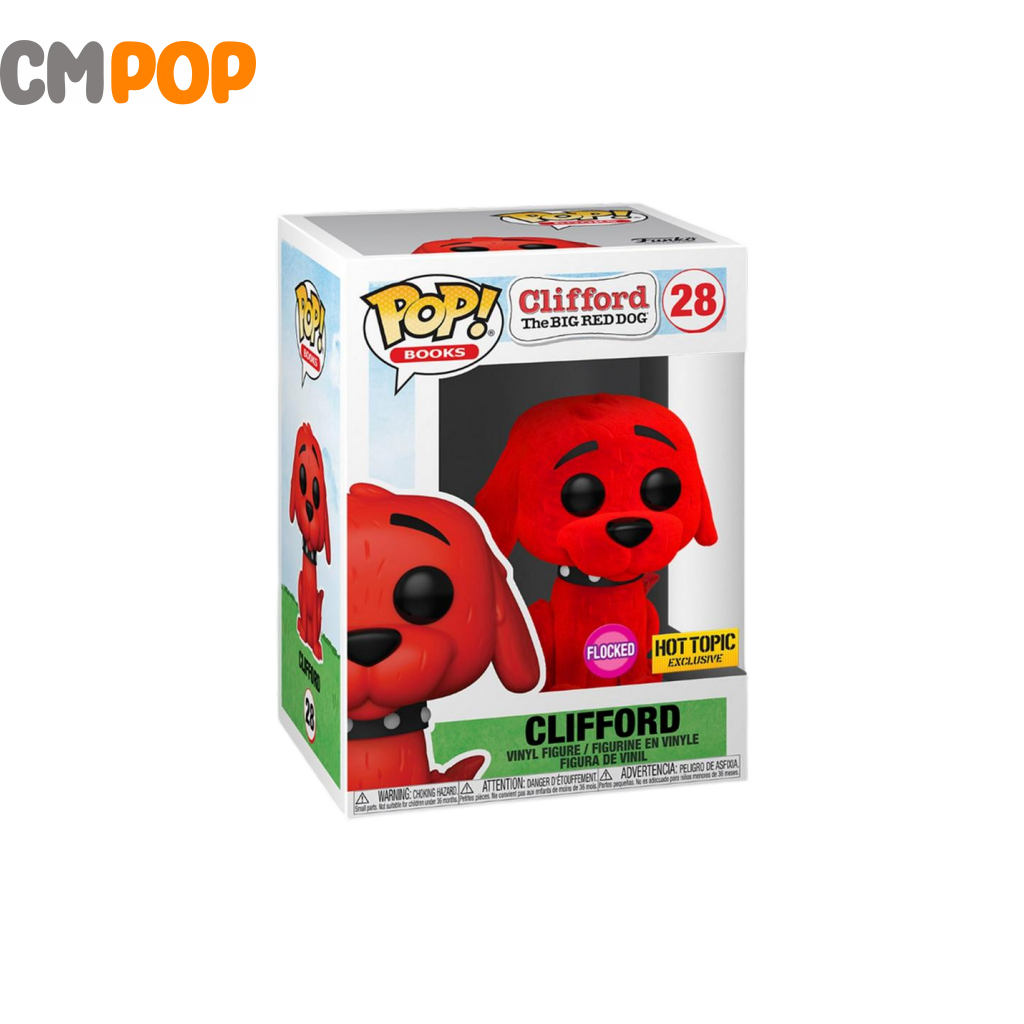 Clifford The Big Red Dog Flocked - #28 Funko Pop! Hot Topic Exclusive Pop