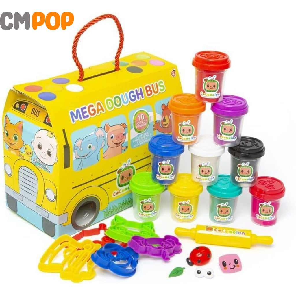 Cocomelon: Kiddy Dough - Sculpt and Mold Dough 10-Piece Set Toy