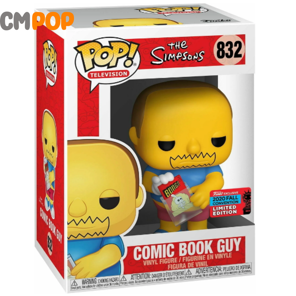 Comic Book Guy - #832 Funko Pop! The Simpsons Nycc 2020 Convention Exclusive Pop