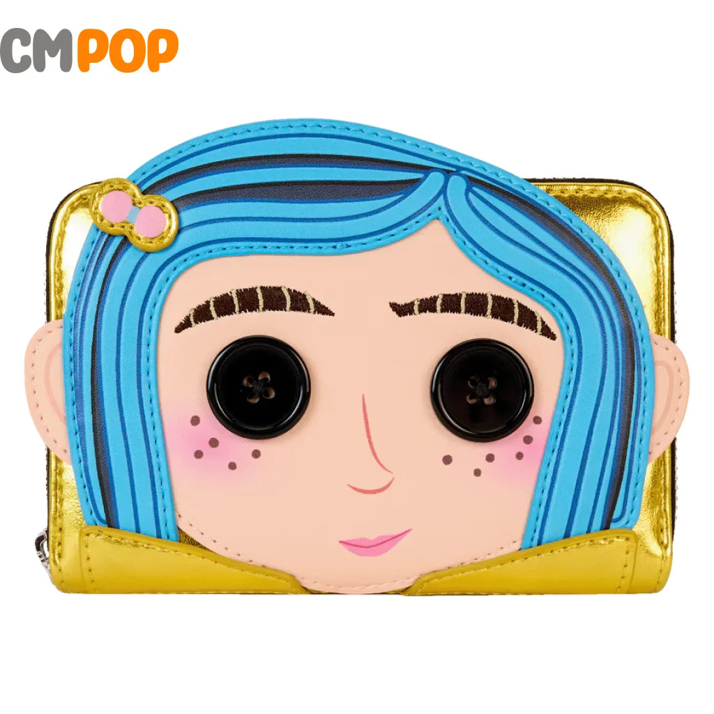 Coraline 15Th-Anniversary Doll Cosplay Zip Around Wallet - Loungefly