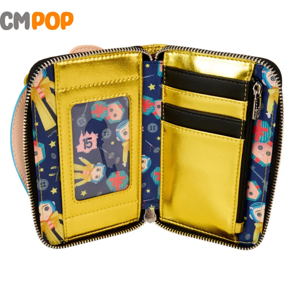 Coraline 15Th-Anniversary Doll Cosplay Zip Around Wallet - Loungefly