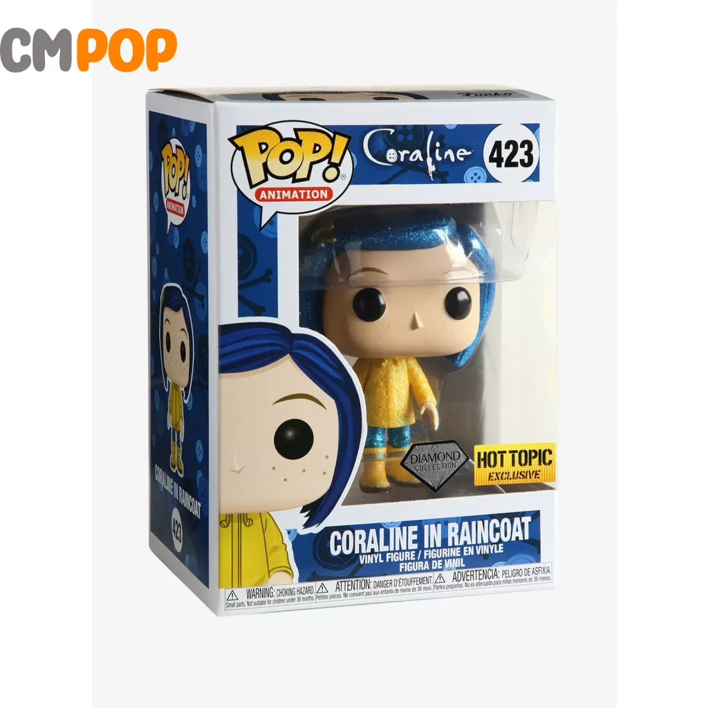 Coraline In Raincoat- #423 - Funko Pop! Animation Diamond Collection Hot Topic Exclusive