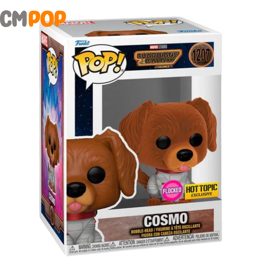 Cosmo Flocked - #1207 Funko Pop! Guardians Of The Galaxy Vol 3 Hot Topic Exclusive Pop