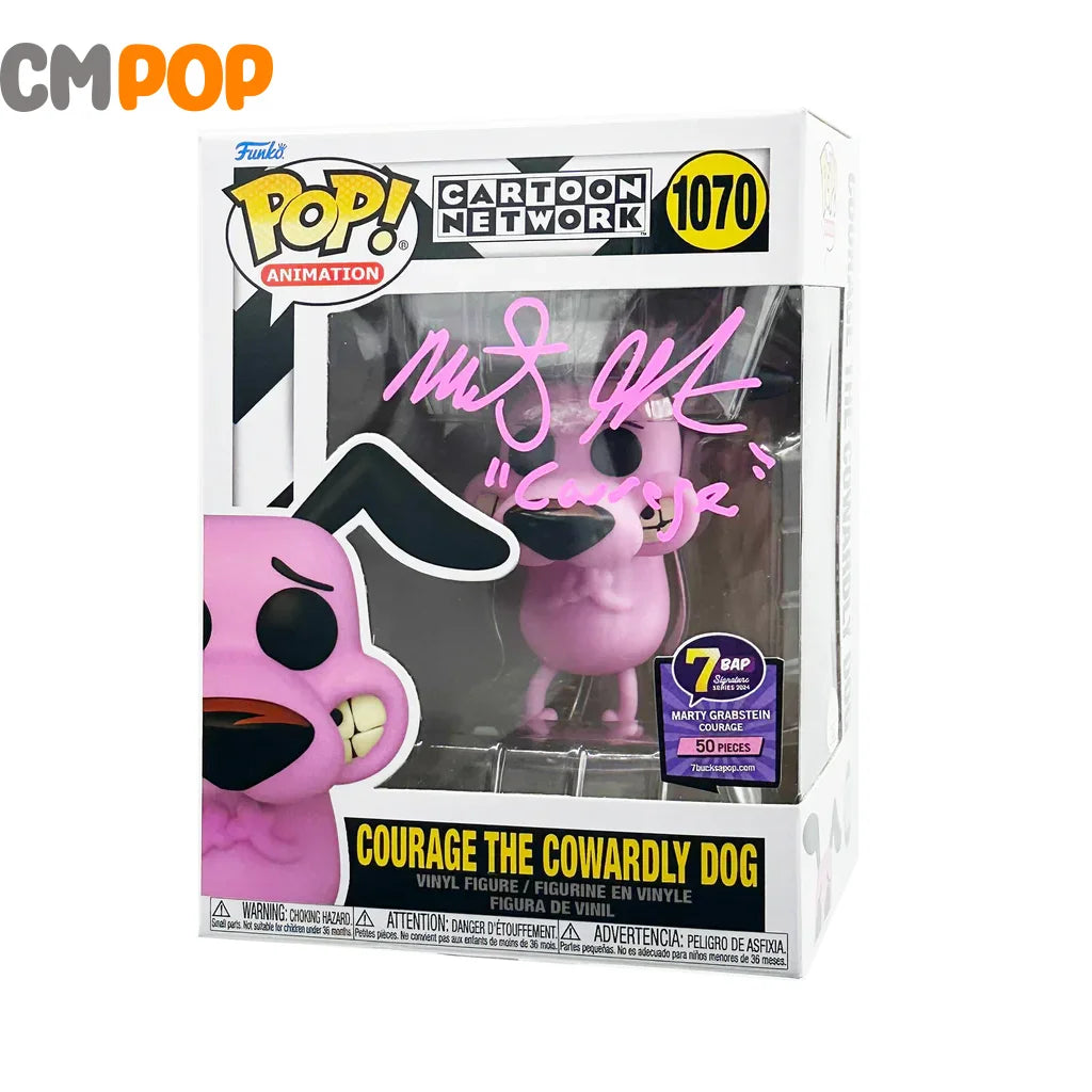 Courage The Cowardly Dog - #1070 - Funko Pop! - Animation - Cartoon Network - 7 BAP - 50PCS - Signed POP! - Signed by