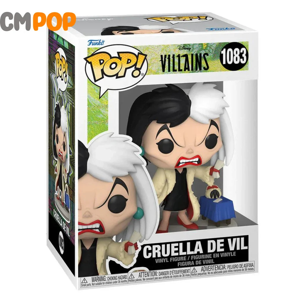 Cruella De Vil- #1083 - Funko Pop! Disney Villains 101 Dalmatians Pop