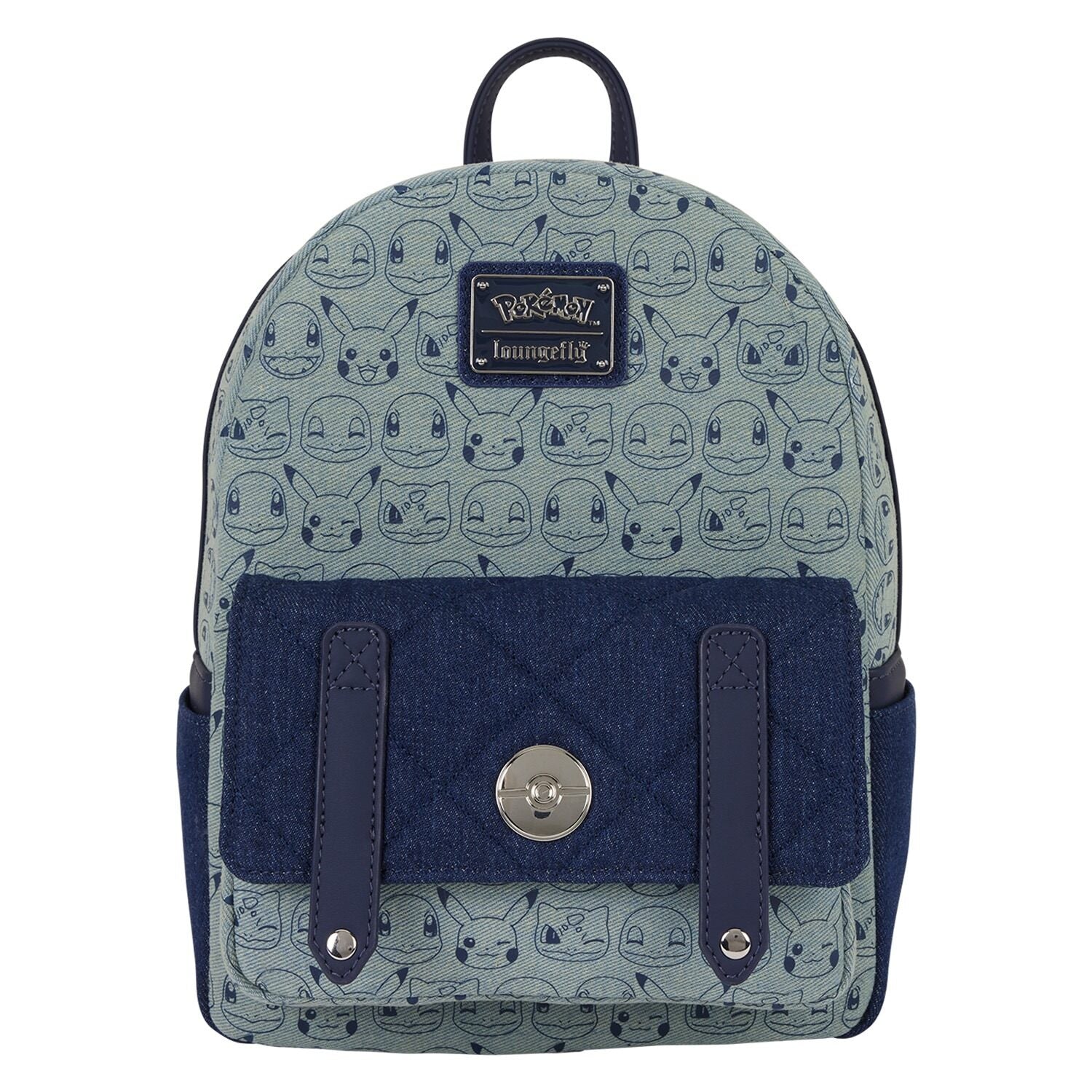 Pokemon Faux Denim Mini Backpack - Loungefly