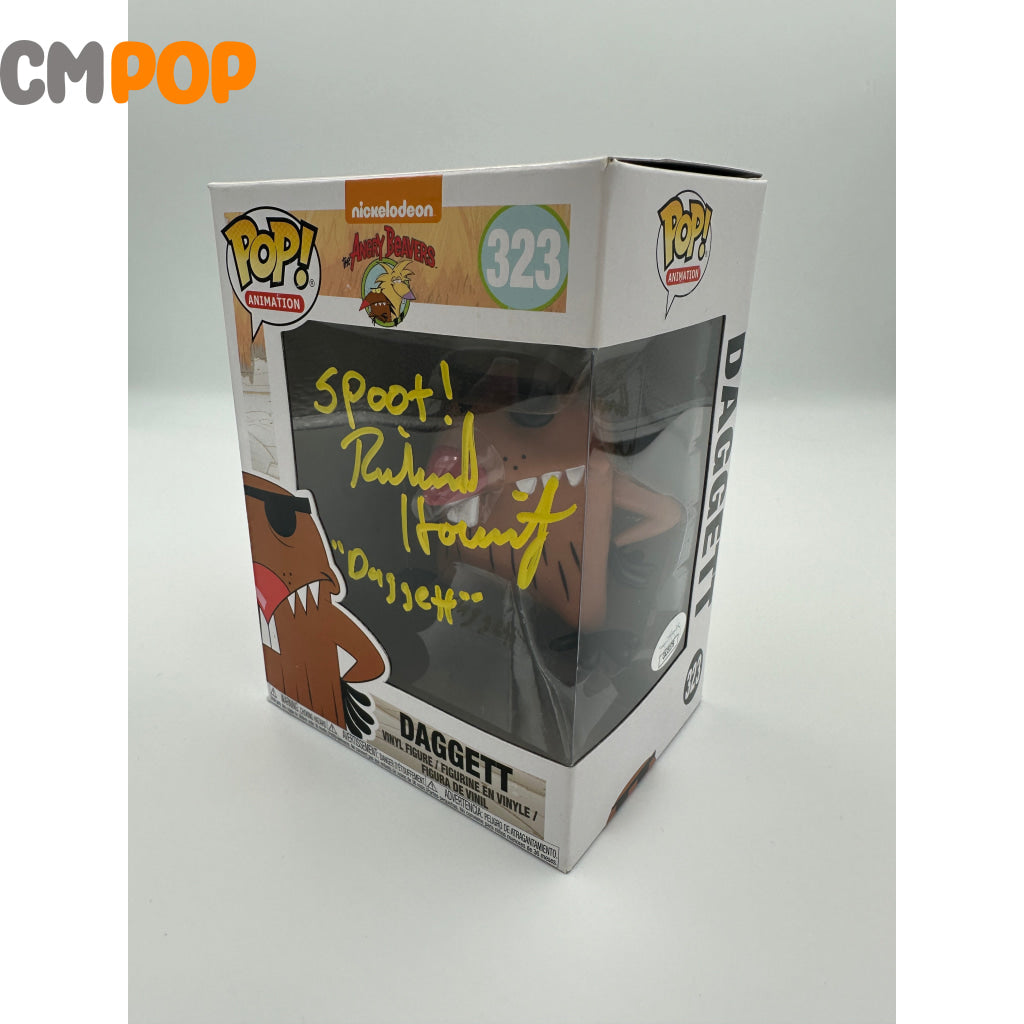 Daggett - #323 Funko Pop! Animation Nickelodeon Angry Beavers Signed By Richard Horbitz Certified