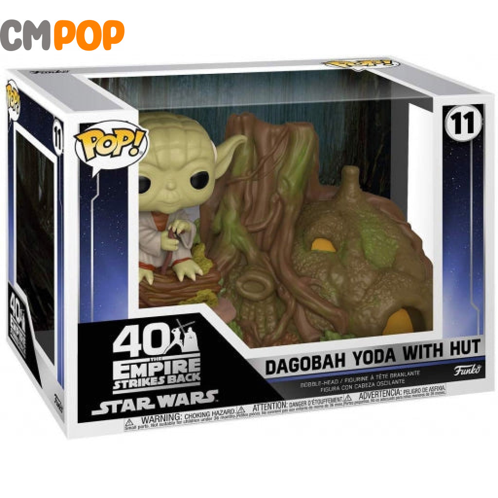 Dagobah Yoda With Hut - #11 Funko Pop! Star Wars Pop Town Pop