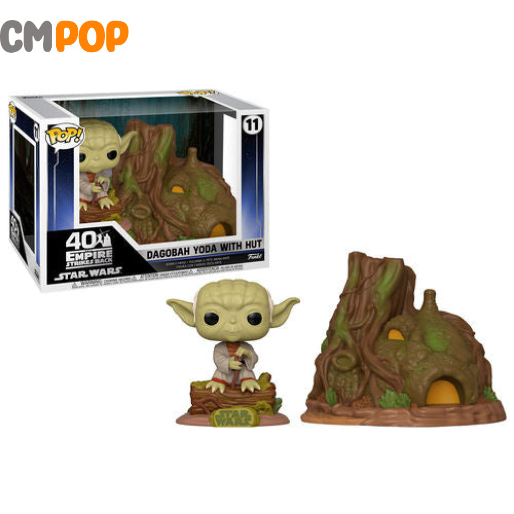 Dagobah Yoda With Hut - #11 Funko Pop! Star Wars Pop Town Pop