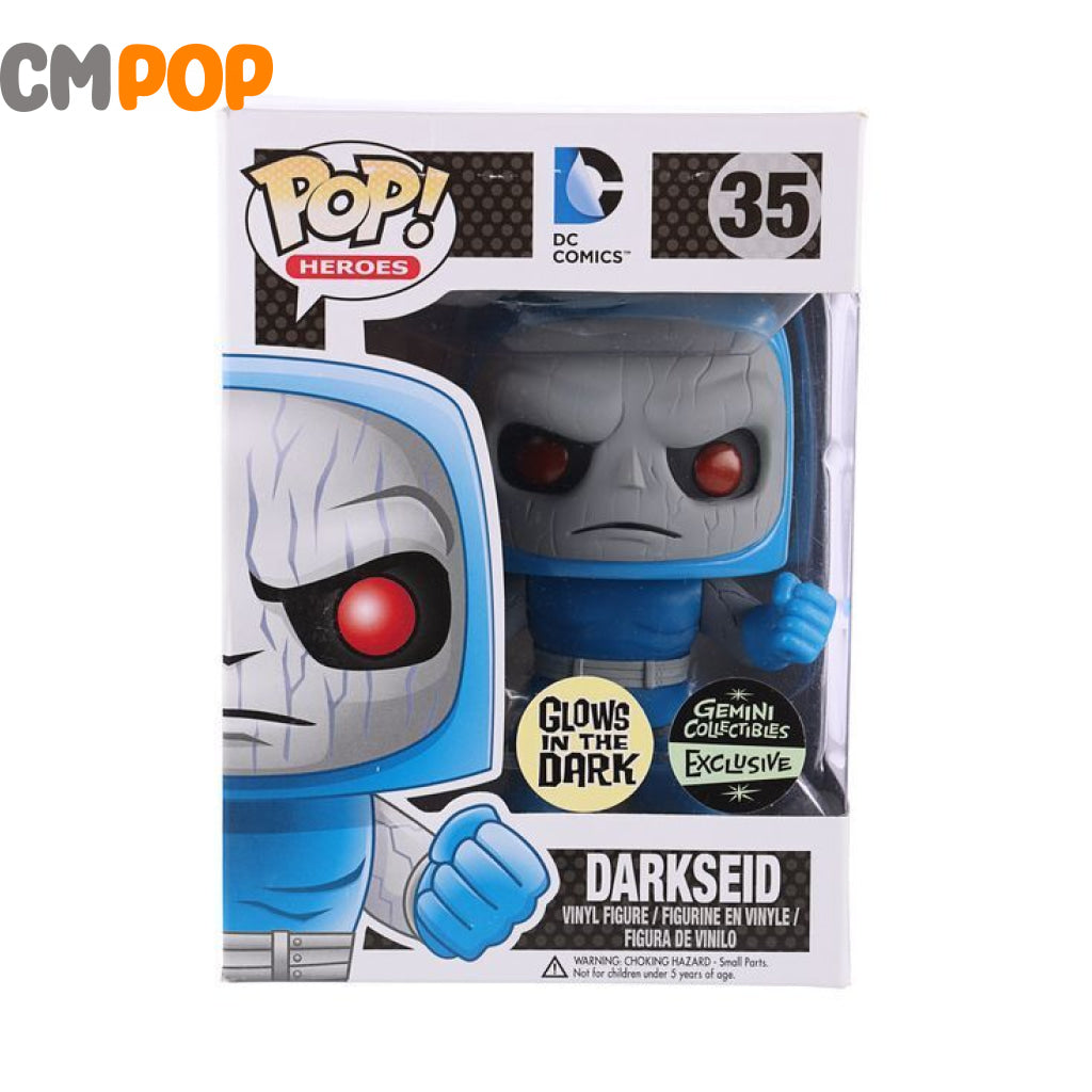 Darkseid - #35 Funko Pop! Dc Comics Glows In The Dark Gemini Collectibles Exclusive Pop