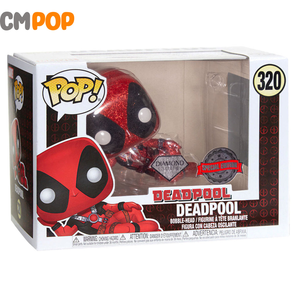 Deadpool - #320 Funko Pop! Marvel Diamond Collection Special Edition Emp Pre Release Exclusive Pop