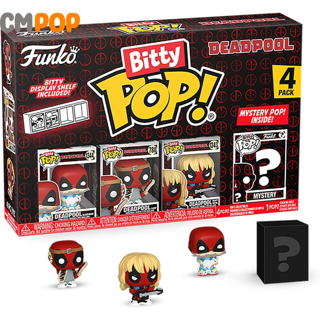 Deadpool - Sleepover 4 Pack - Bitty Funko Pop! - Marvel - Mystery Pop Funko Pop