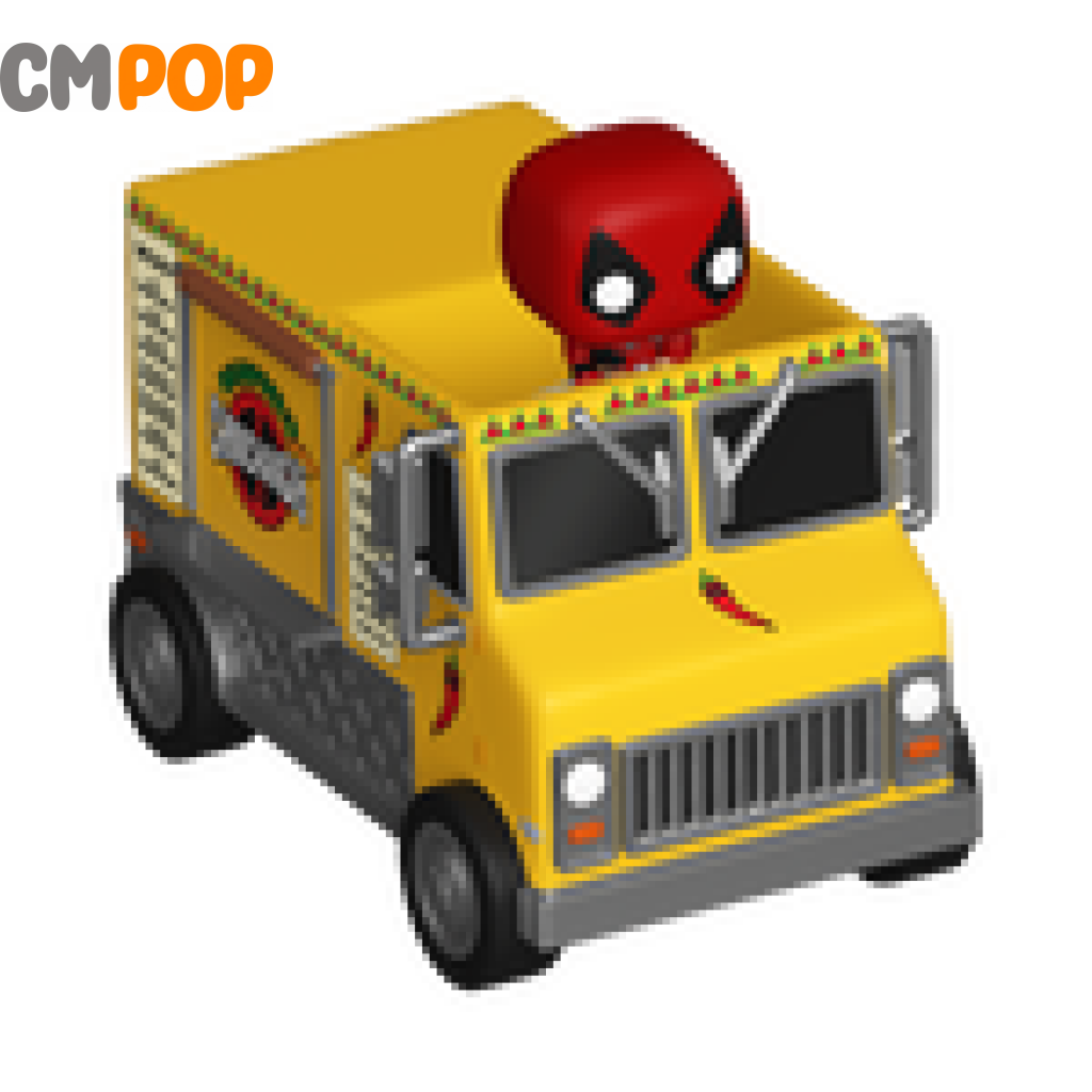 Deadpool With Chimichanga Truck - Bitty Funko Pop! Pop Rides
