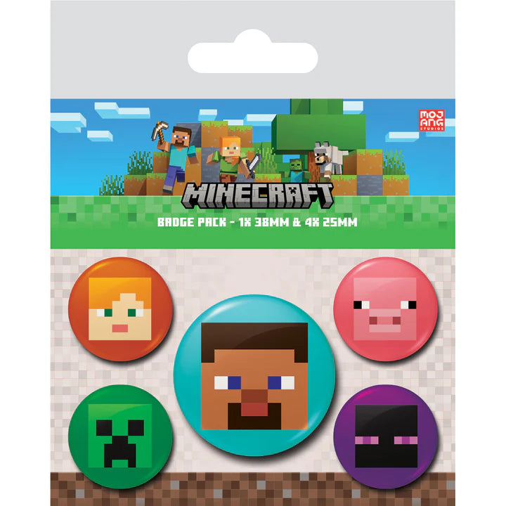 Minecraft (Faces) Badge Pack