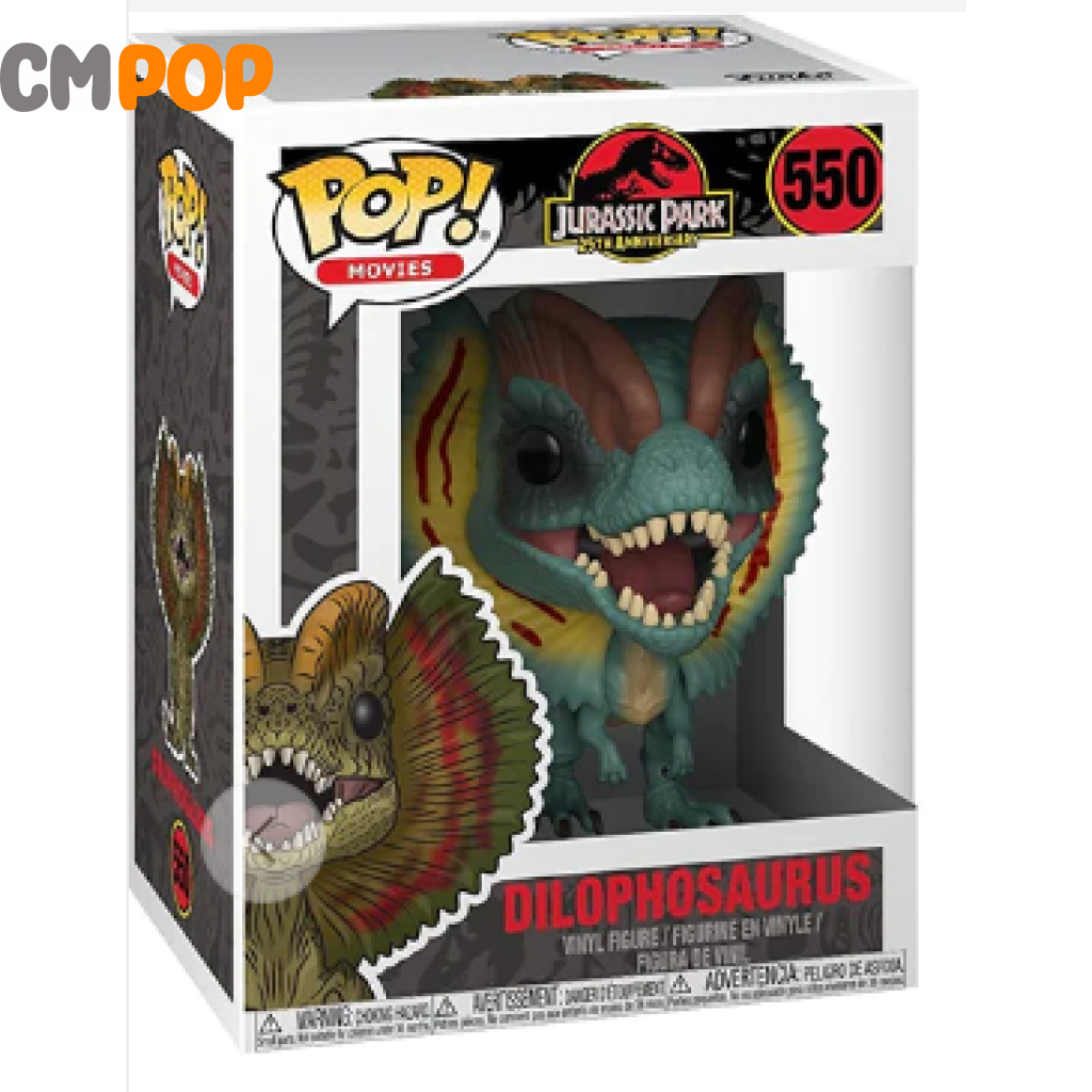 Dilophosaurus - #550 Funko Pop! Jurassic Park Pop