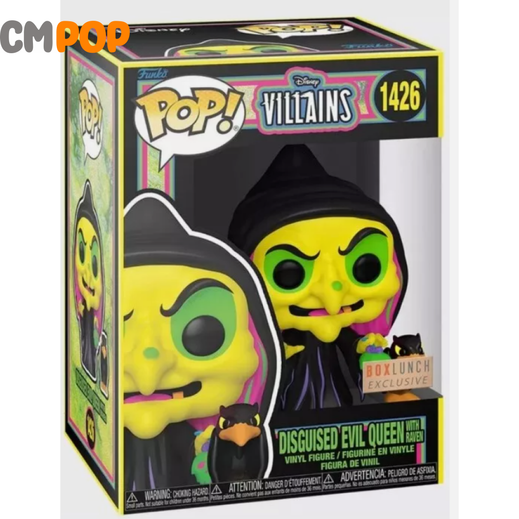 Disguised Evil Queen With Raven - #1426 Funko Pop! Disney Villains Box Lunch Exclusive Pop