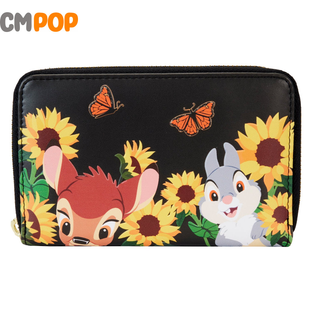 Disney Bambi Sunflower Friends Zip Around Wallet - Loungefly