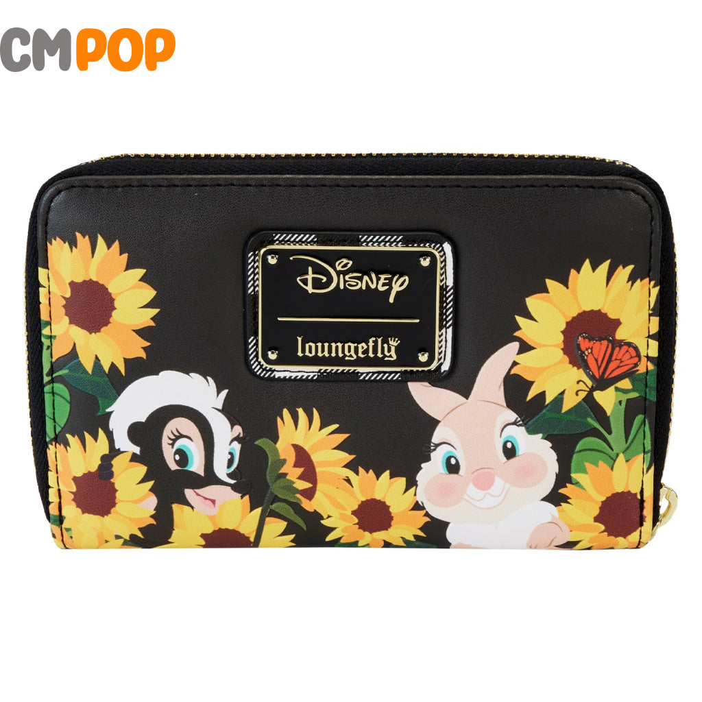 Disney Bambi Sunflower Friends Zip Around Wallet - Loungefly