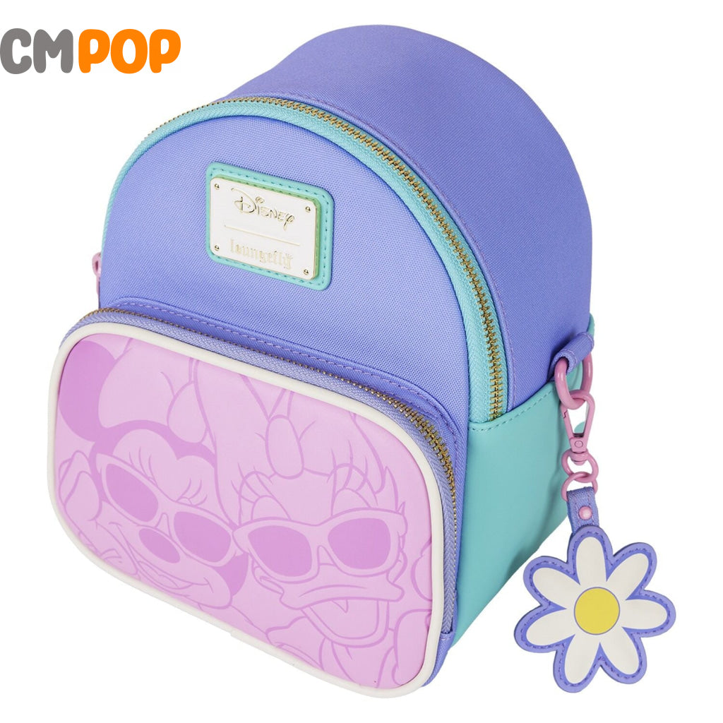Disney Daisy Duck and Minnie Mouse Mini Convertible Backpack - Loungefly Loungefly