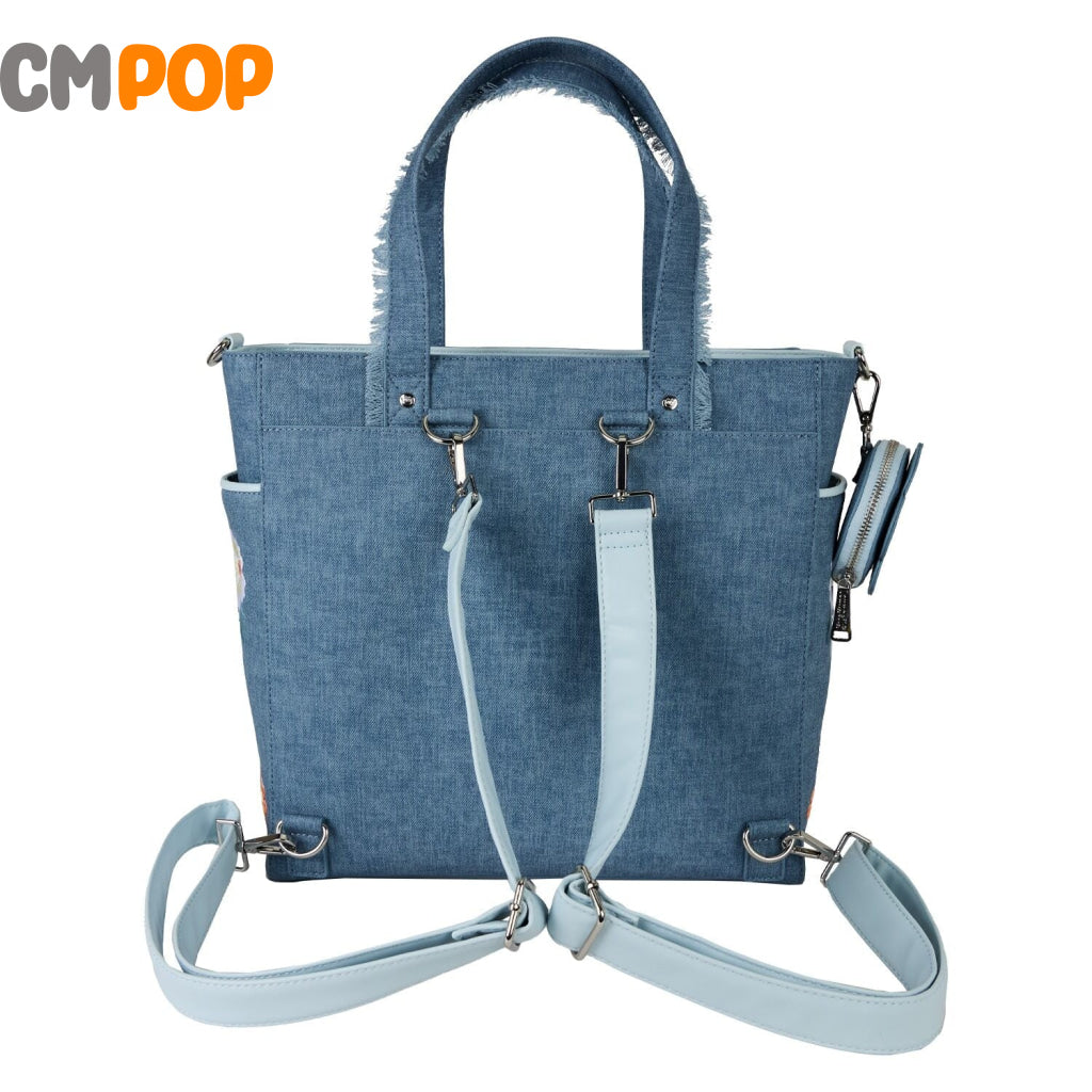 Disney dogs & cats faux denim convertible tote bag - Loungefly Loungefly