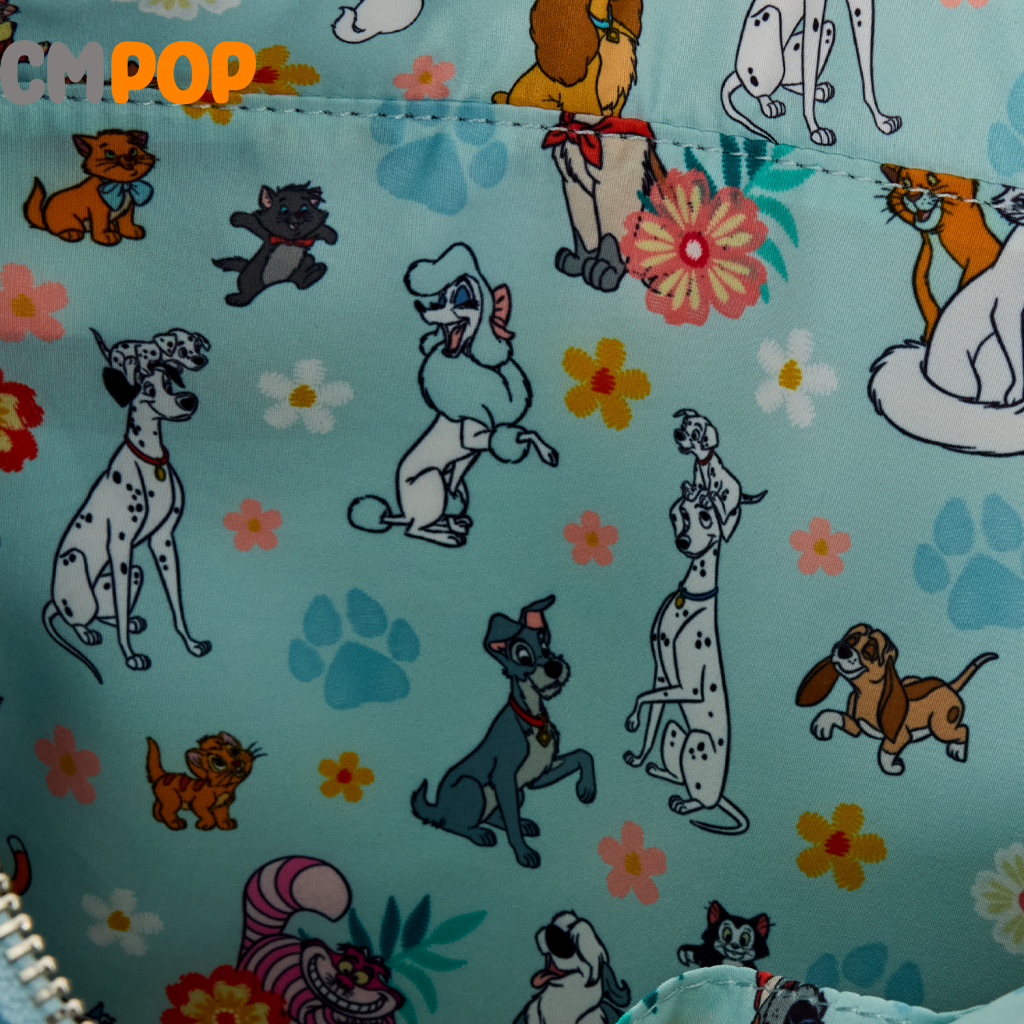 Disney dogs & cats faux denim convertible tote bag - Loungefly Loungefly