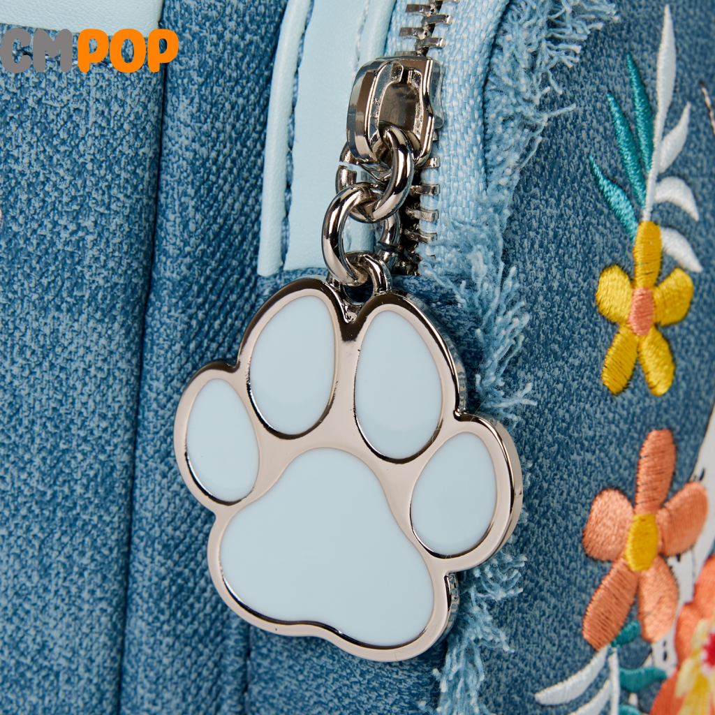 Disney dogs & cats faux denim fringe mini backpack - Loungefly Loungefly