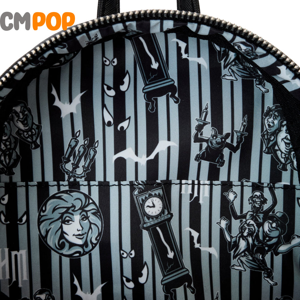 Disney Haunted Mansion Gargoyle Wallpaper Mini Backpack - Loungefly