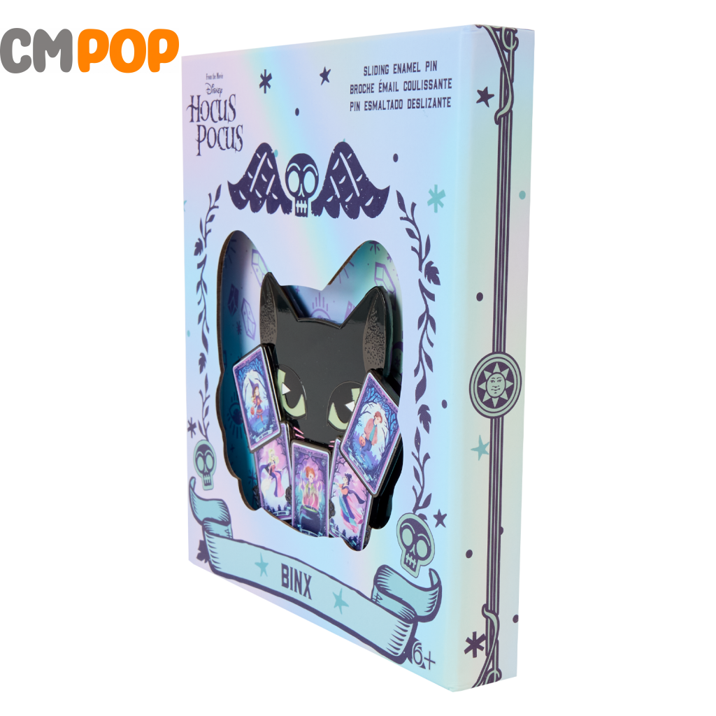 Disney Hocus Pocus Tarot Binx Gitd Sliding 3’’ Collector Box Pin - Loungefly Funko Pop