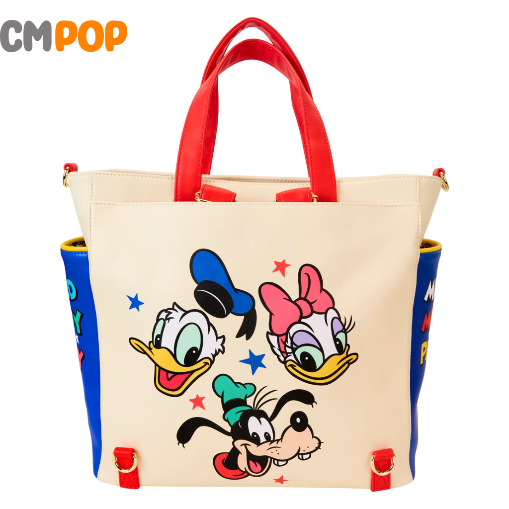 Disney Mickey And Friends Convertible Backpack Tote Bag - Loungefly