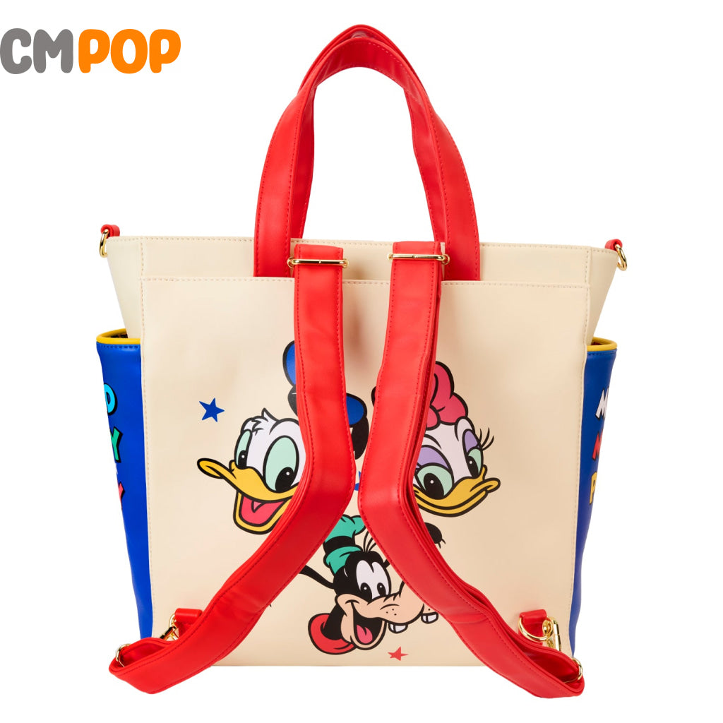 Disney Mickey And Friends Convertible Backpack Tote Bag - Loungefly