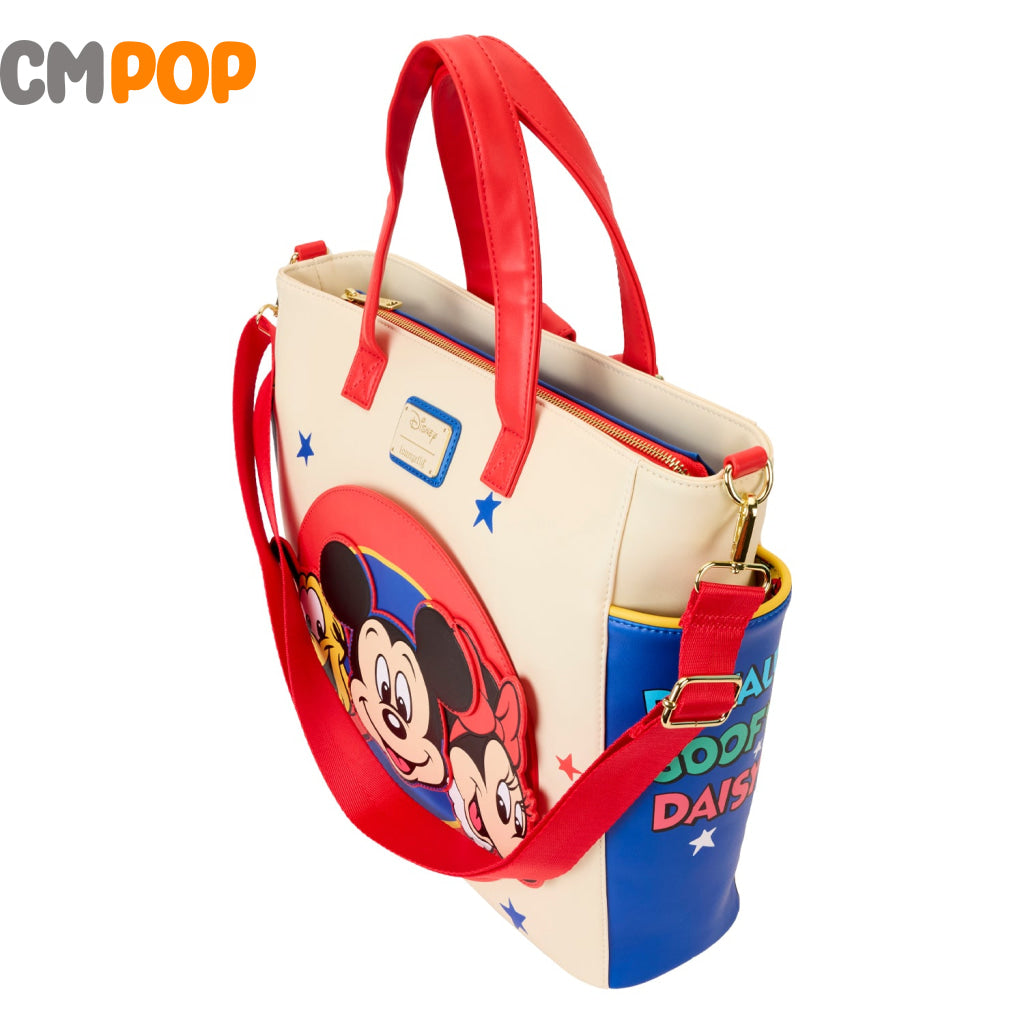 Disney Mickey And Friends Convertible Backpack Tote Bag - Loungefly